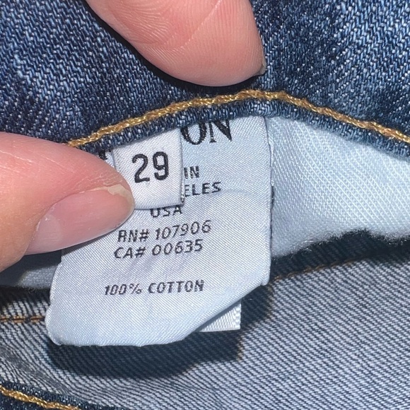 HUDSON Jeans Skylar Relaxed Straight Dist. Skinny Jeans in Angeleno Size 29 EUC - Picture 9 of 16